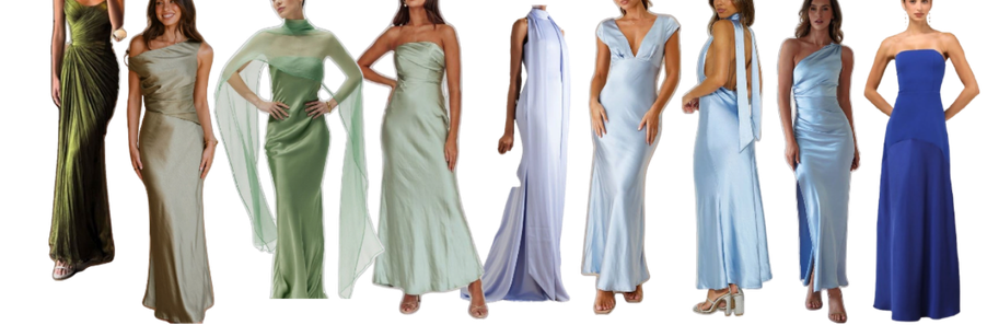 Trajes masculinos en tonos azules y grises claros